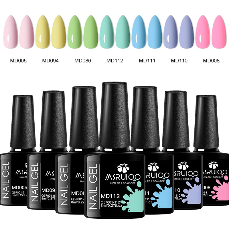 7pc Nail Gel Polish Set