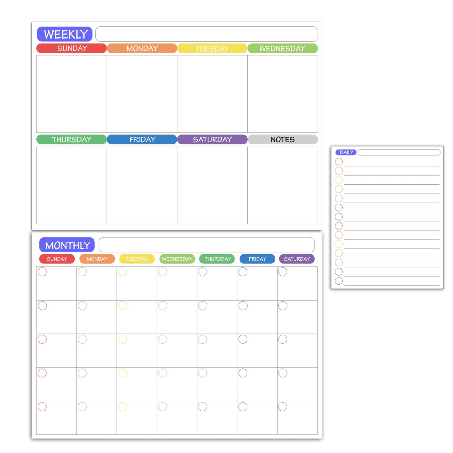 Weekly And Monthly Schedule Erasable Memo Message Board Writing Soft Whiteboard Refridgerator Magnets