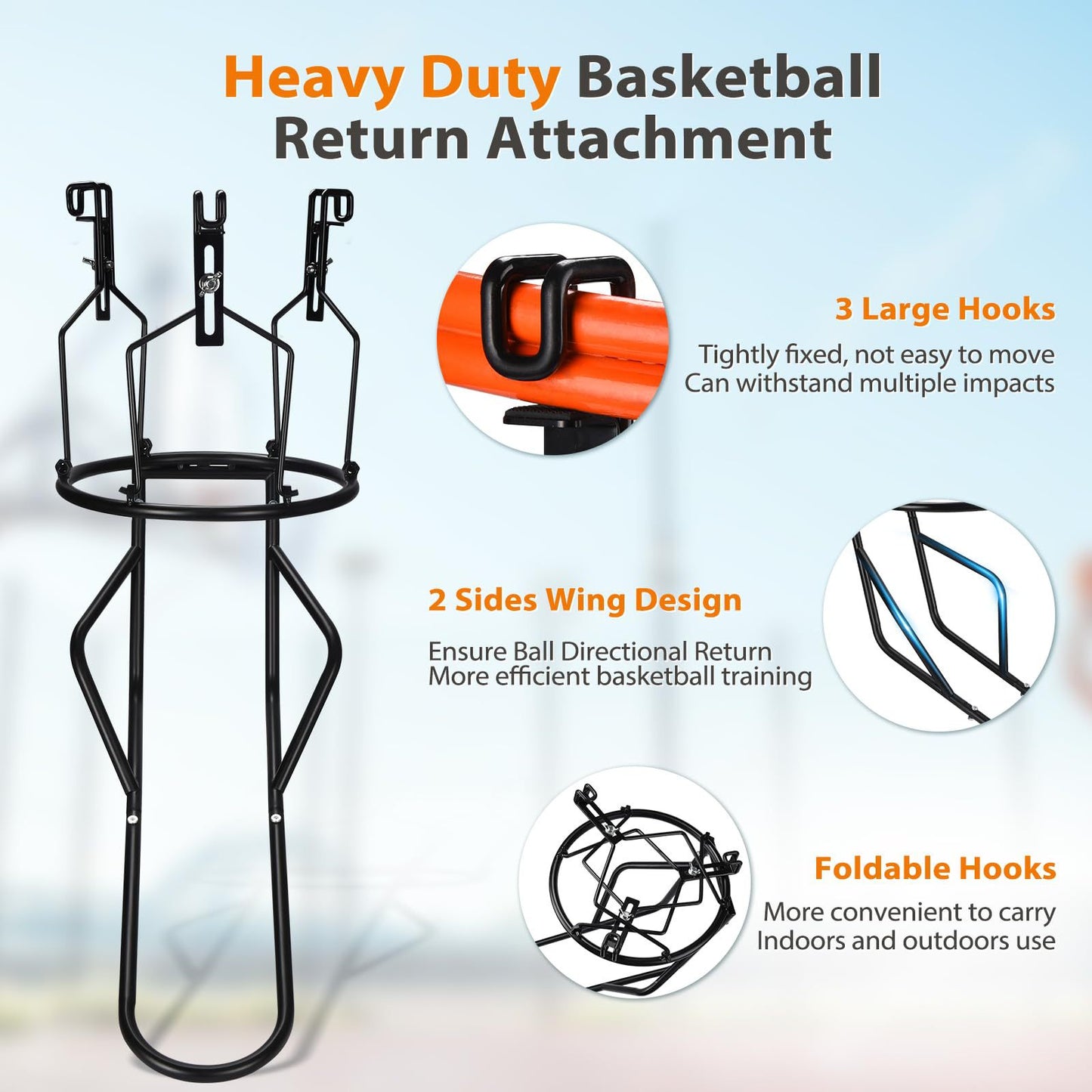 Basketball Rebound Device Accessories Heavy Duty