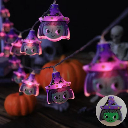 Spooky Halloween LED String Lights – Must-Have Pumpkin & Ghost Decor for 2025 Halloween 🎃✨
