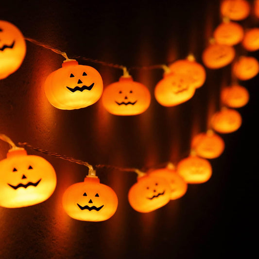 20 LED Runleo Halloween Decorations Pumpkin String Lights