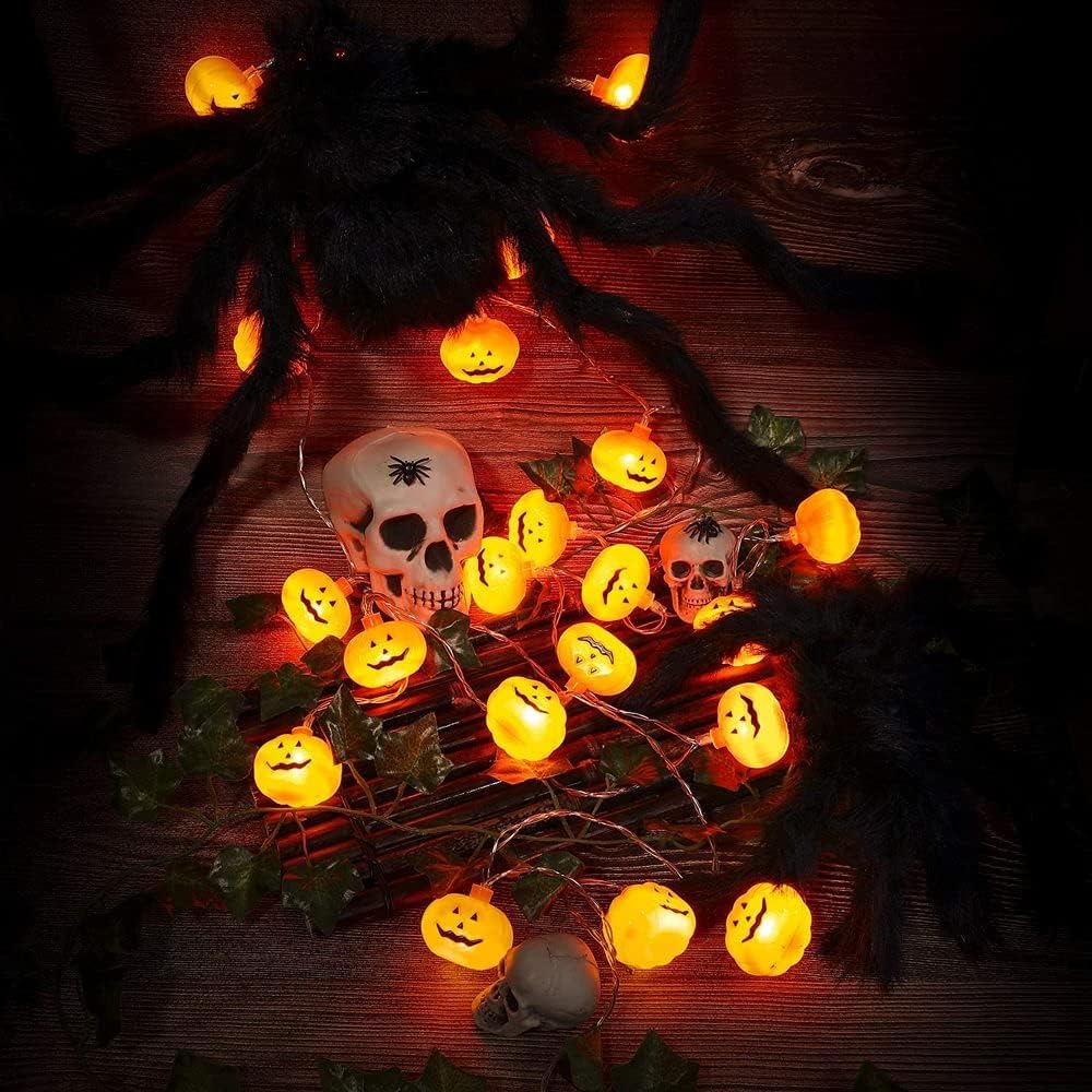 20 LED Runleo Halloween Decorations Pumpkin String Lights