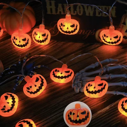 Spooky Halloween LED String Lights – Must-Have Pumpkin & Ghost Decor for 2025 Halloween 🎃✨