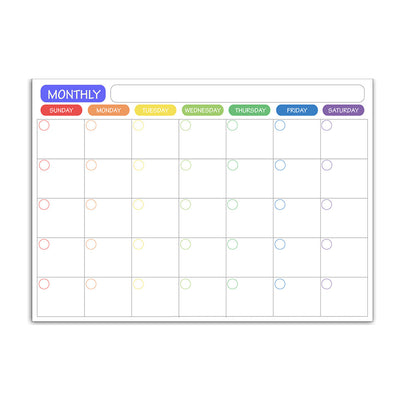 Weekly And Monthly Schedule Erasable Memo Message Board Writing Soft Whiteboard Refridgerator Magnets