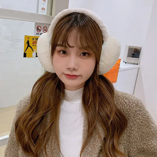 Unisex Soft Plush Winter Ear Warmers - Fashionable Cold-Protection Earmuffs