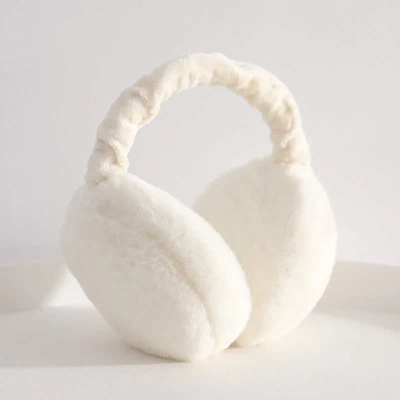 Unisex Soft Plush Winter Ear Warmers - Fashionable Cold-Protection Earmuffs