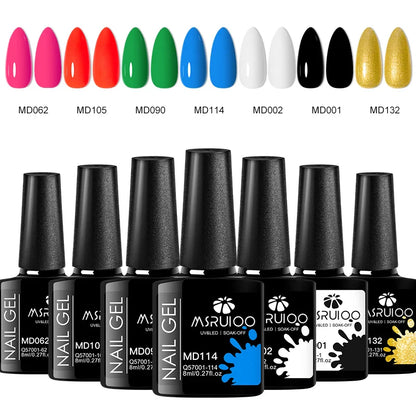7pc Nail Gel Polish Set