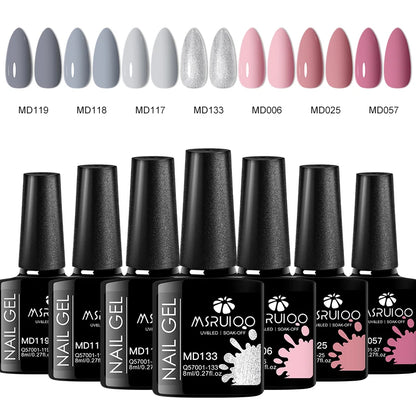 7pc Nail Gel Polish Set