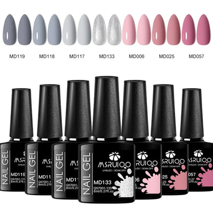 7pc Nail Gel Polish Set
