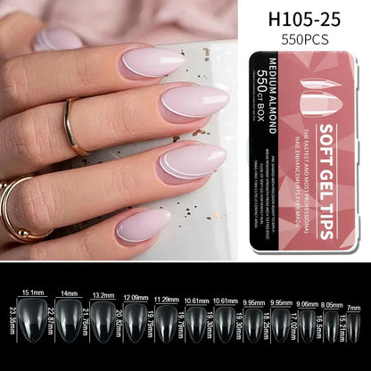 Clear Gel/Non-Gel Tip Nails