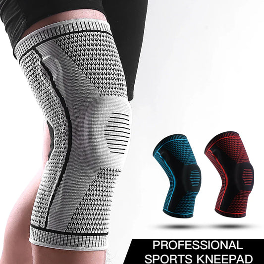 1 PC Knee Pads Strap Patella Medial Support Meniscus Silicone Knee