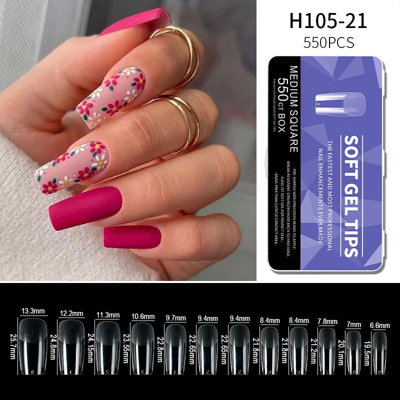 Clear Gel/Non-Gel Tip Nails