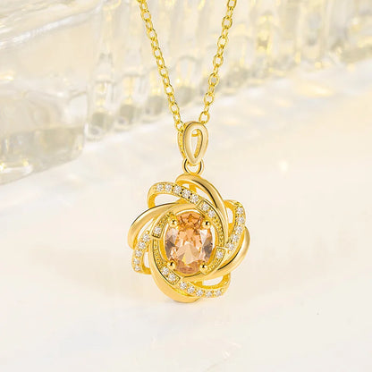 Elegant Sunflower Necklace