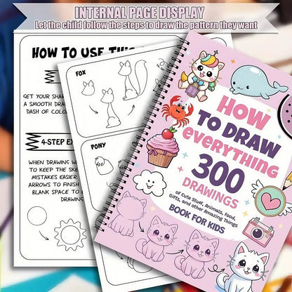 DrawJoy™ Kids Book – 300 Fun & Easy Sketches