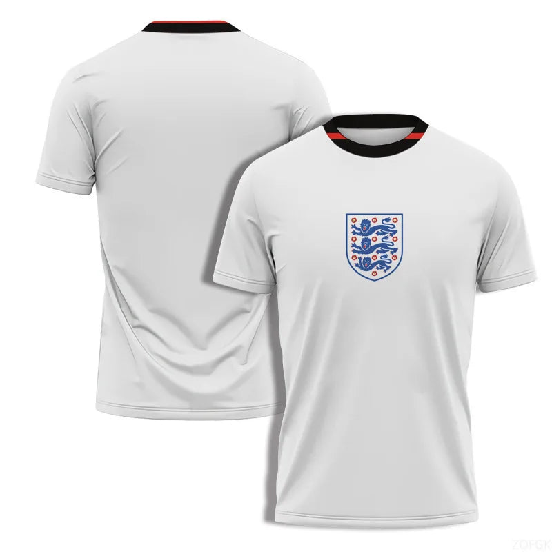 Summer Jerseys 2024 New Round Neck Match Team Uniform 3D Printed T-shirt Short Sleeved Men's Sportswear Children's Clothing