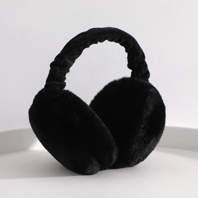 Unisex Soft Plush Winter Ear Warmers - Fashionable Cold-Protection Earmuffs