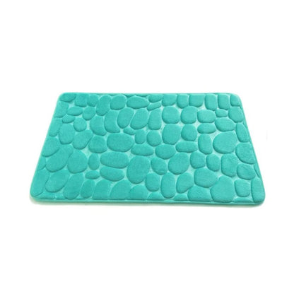 Non-slip Absorbent Pebble Mat With Memory Foam for Home | Washable Rug | Carpet Decor