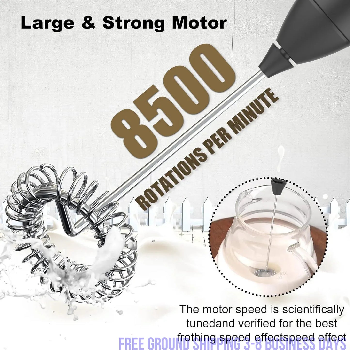 FrothMaster Min USB Rechargeable Coffee Whisker 3 Speeds Foam Maker Coffee Ships from USA