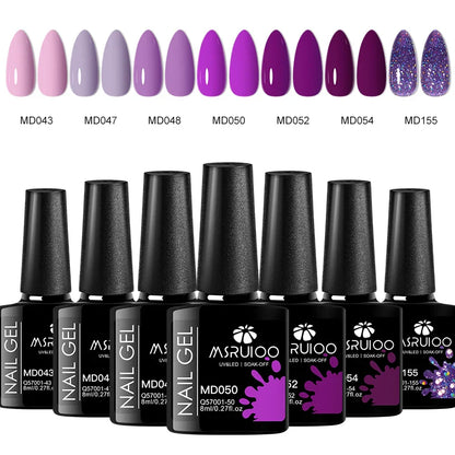 7pc Nail Gel Polish Set