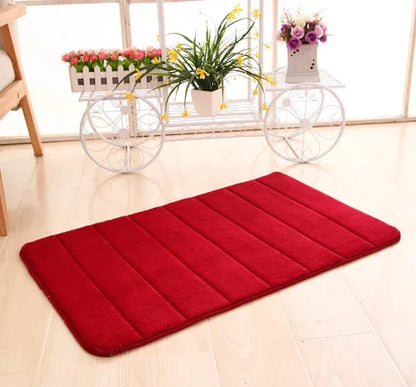 Non-slip Absorbent Pebble Mat With Memory Foam for Home | Washable Rug | Carpet Decor
