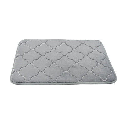 Non-slip Absorbent Pebble Mat With Memory Foam for Home | Washable Rug | Carpet Decor