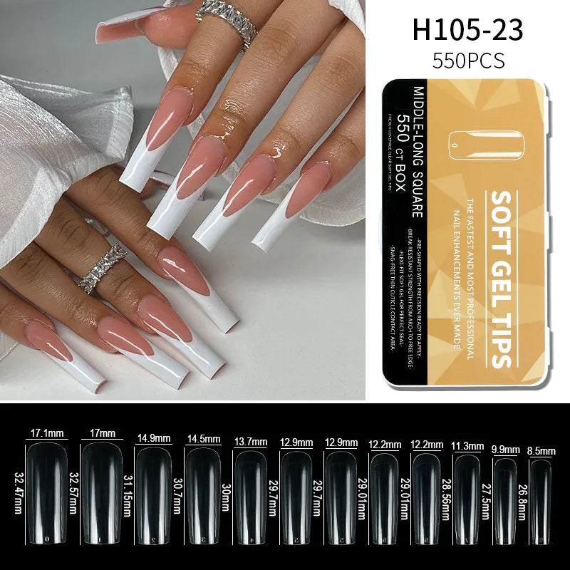 Clear Gel/Non-Gel Tip Nails