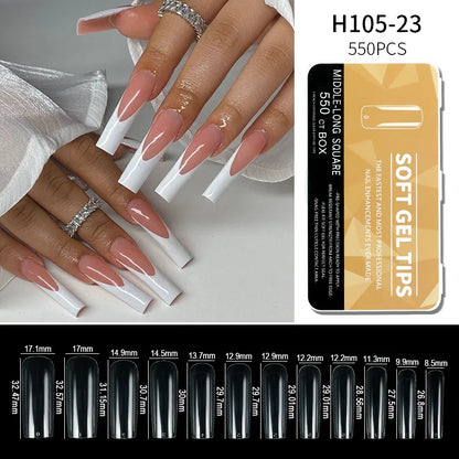 Clear Gel/Non-Gel Tip Nails