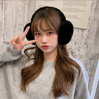 Unisex Soft Plush Winter Ear Warmers - Fashionable Cold-Protection Earmuffs