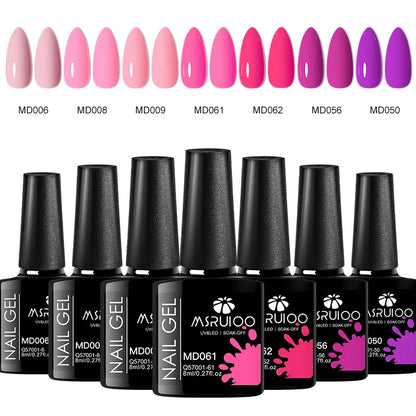 7pc Nail Gel Polish Set