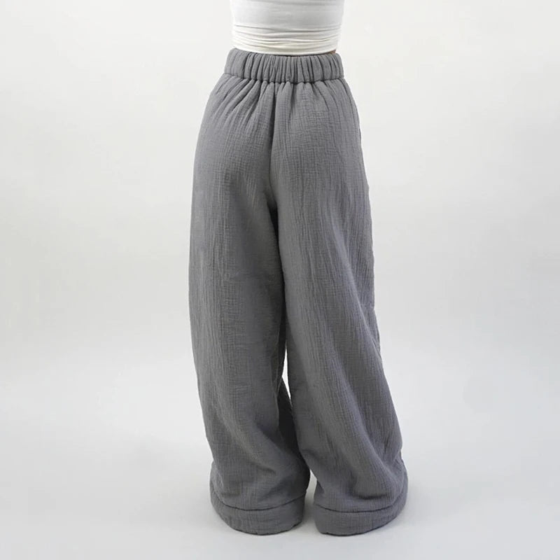 CozyChic™ Winter Pants: Warm, Loose & Stylish Wide-Leg Fit ❄️