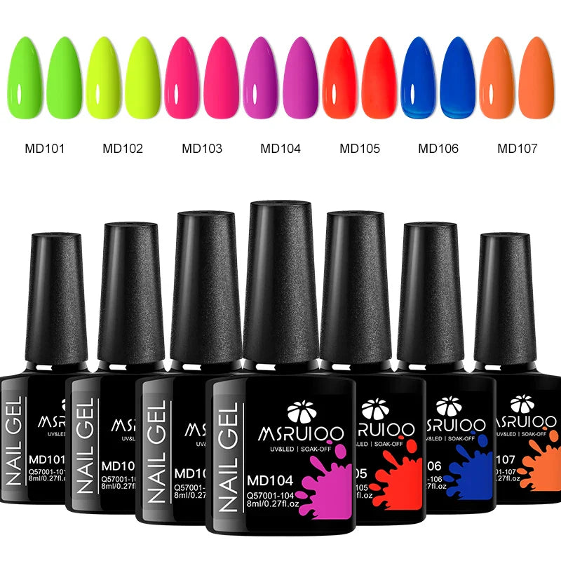 7pc Nail Gel Polish Set