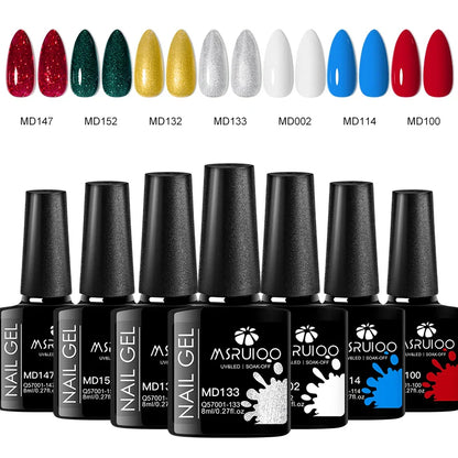 7pc Nail Gel Polish Set