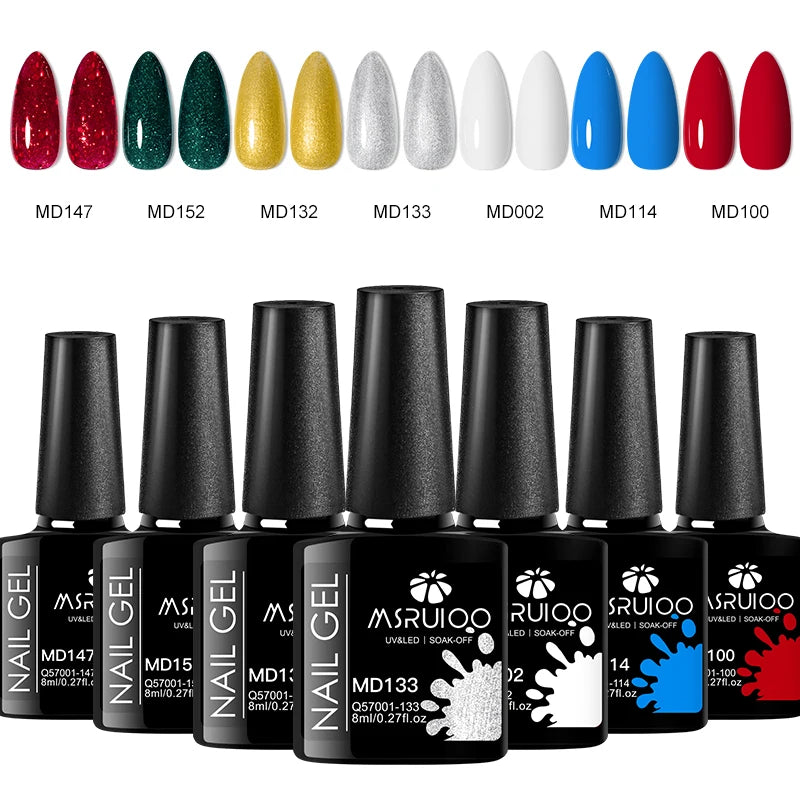 7pc Nail Gel Polish Set