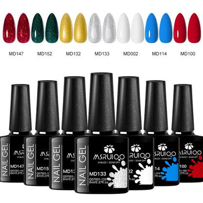 7pc Nail Gel Polish Set