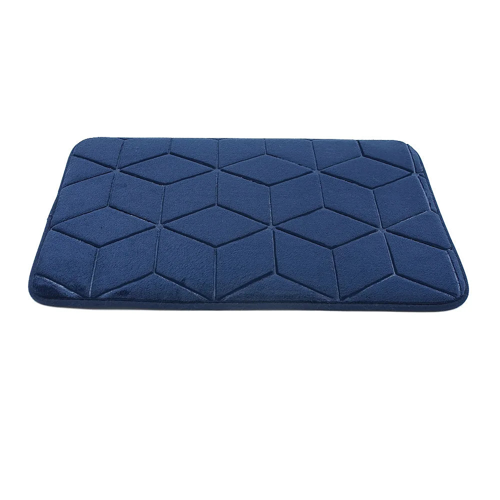 Non-slip Absorbent Pebble Mat With Memory Foam for Home | Washable Rug | Carpet Decor