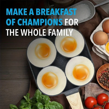 EggMaster™ 4-Hole Pan – Quick, Even Cooking
