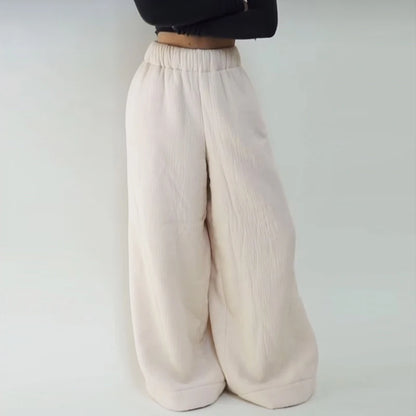 CozyChic™ Winter Pants: Warm, Loose & Stylish Wide-Leg Fit ❄️