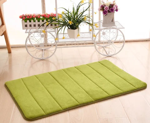 Non-slip Absorbent Pebble Mat With Memory Foam for Home | Washable Rug | Carpet Decor