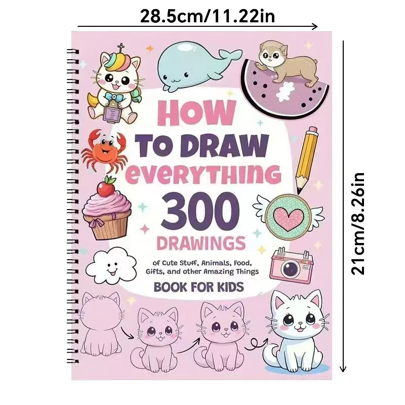 DrawJoy™ Kids Book – 300 Fun & Easy Sketches