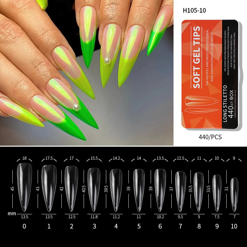 Clear Gel/Non-Gel Tip Nails