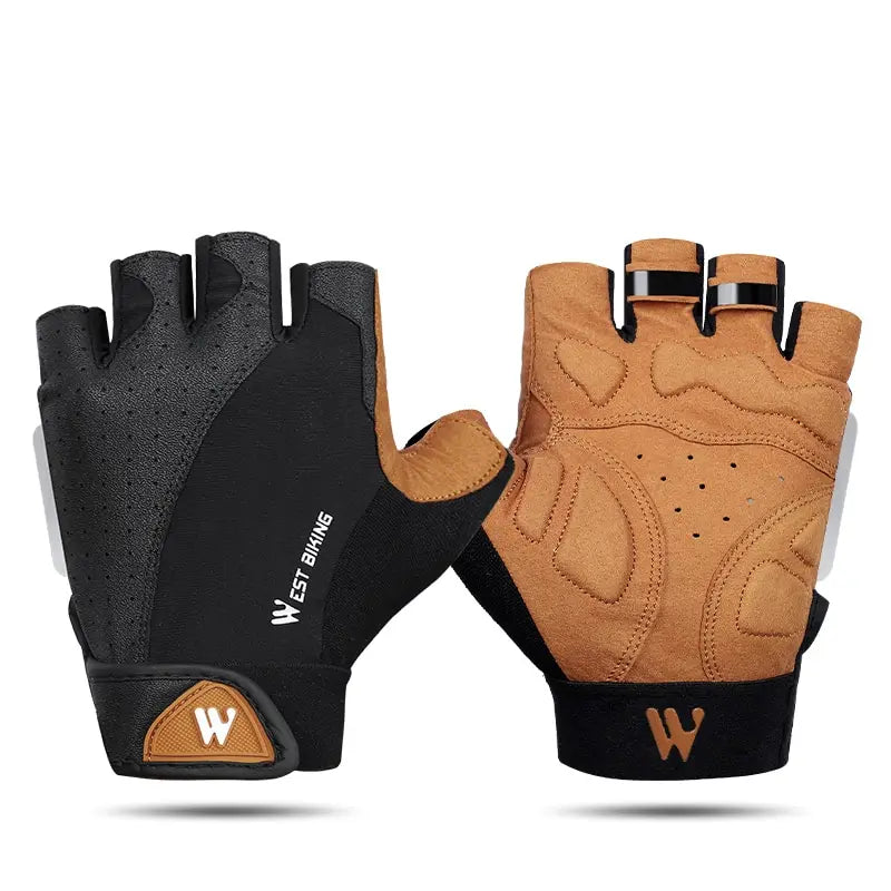 WEST VÉLO Sport Cyclisme Gants Demi Doigt Hommes Femmes VTT Vélo Gants de Course Fitness Gym Équitation Moto Vélo Gants