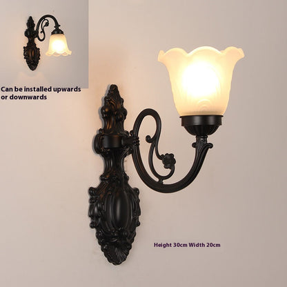 American Wall Lamp European-style About Bedroom Bedside Lamp Aisle Corridor